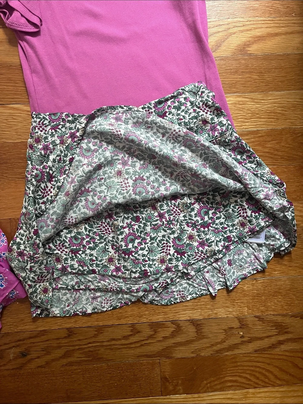 Two outfits -Two J.Crew skorts & two matching tops size 8/10